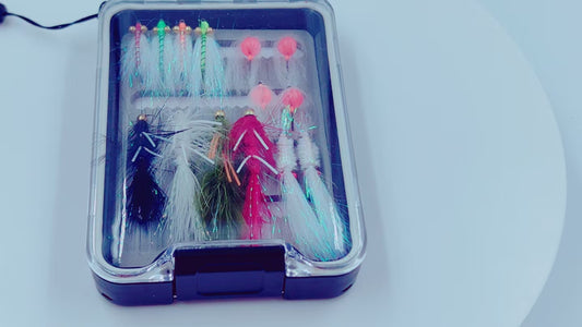 Realistic Streamer Fly Assortment – Hand-Tied Feather & Ribbon Flies with Lifelike Action for Trout, Bass & Perch | Premium Wet Flies for Freshwater Fly Fishing