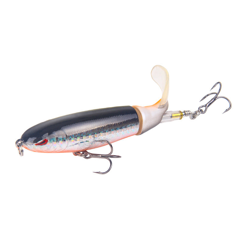 Topwater Propeller Lure – "Surface Tractor" Pencil Popper with Realistic Fish Design, Hard Plastic Walking-the-Dog Bait for Bass, Pike & Saltwater Game Fish (Bulk Pack)