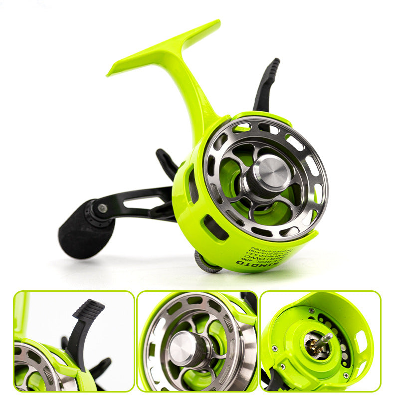 Fishing Reel for Carp & Ice Fishing – 3+1 Ball Bearings, 3.2:1 Gear Ratio, 100m Line Capacity, Precision Casting, Durable Fishing Spool, Baitcasting Fishing Reels