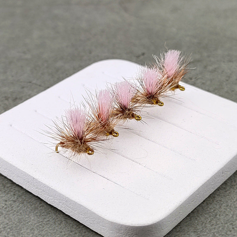 DzAngling Size #14 Adams Parachute Dry Flies | 5-Pack | Hand-Tied Mayfly Patterns