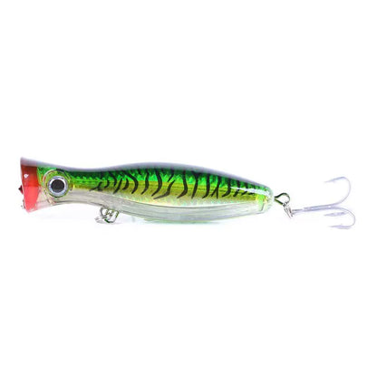 Heavy-Duty 1.52oz/5.12in Popper Lure for Saltwater & Freshwater – Long Casting Topwater Fishing Bait with Reinforced Hooks, Large Splashbait for Bass, Tuna, GT & Predator Fish (Bulk Pack)