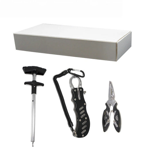 Lure Fishing Tool Kit – Heavy-Duty Hook Remover, Needle-Nose Fish Gripper & Compact Pliers Set for Bass, Saltwater & Lure Anglers