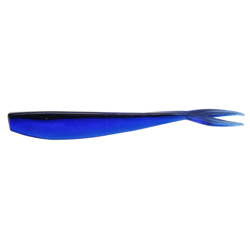 Lure Soft Bait – Split-Tail Lifelike Soft Fish, 7cm / 1.2g Mini Dual-Color Soft Plastic Lure (Hooks Not Included)