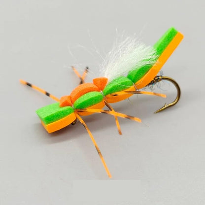 18Pcs Dry Fly Fishing Lures Kit - Professional Assorted Topwater Fly Set - Essential Gear for Trout and Bass,Hook Size #8,#10,#12, #14