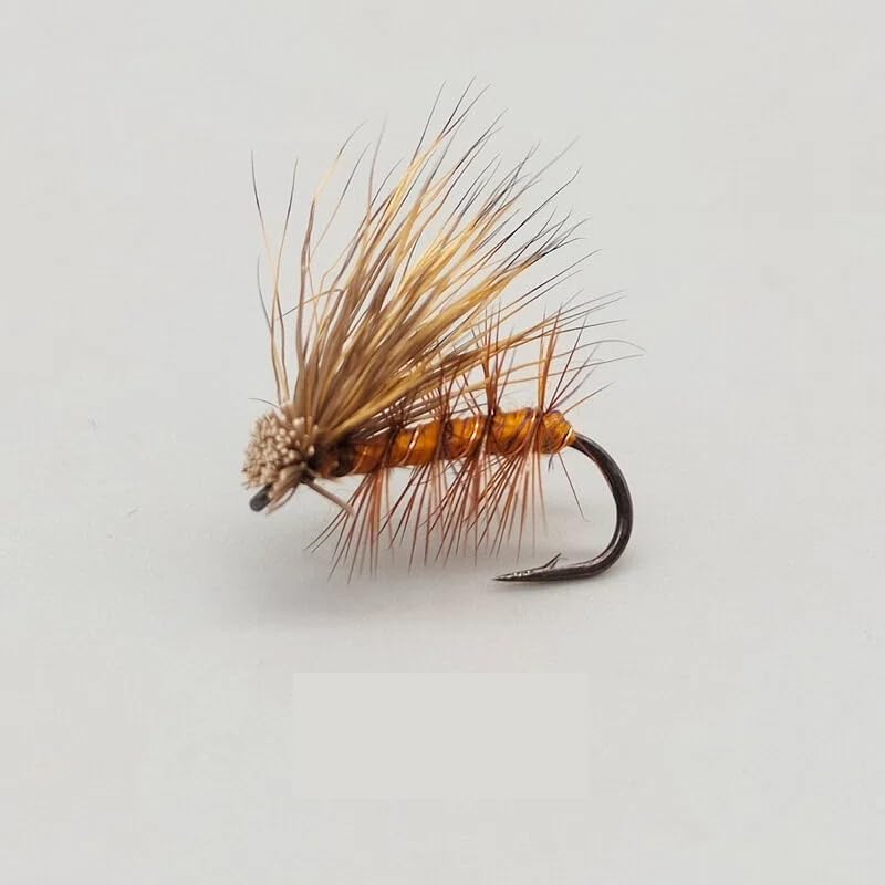 18Pcs Dry Fly Fishing Lures Kit - Professional Assorted Topwater Fly Set - Essential Gear for Trout and Bass,Hook Size #8,#10,#12, #14