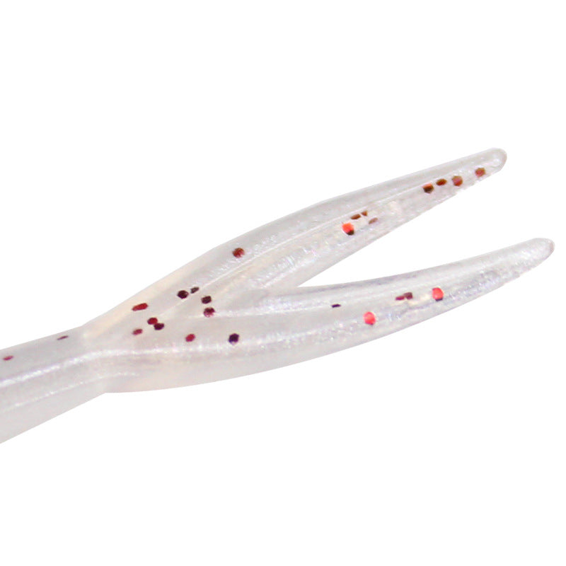 Lure Soft Bait – Split-Tail Lifelike Soft Fish, 7cm / 1.2g Mini Dual-Color Soft Plastic Lure (Hooks Not Included)