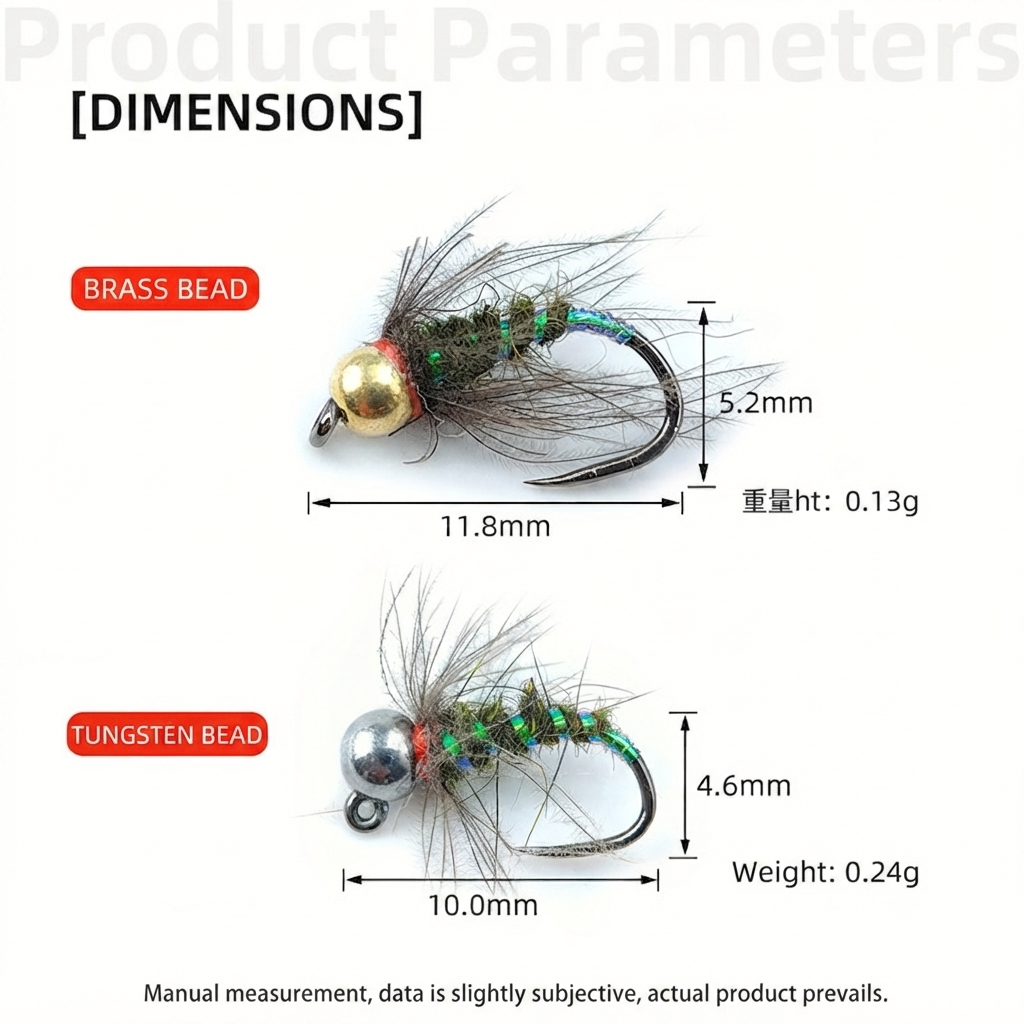 DZ Angling Slotted Tungsten Bead Jig Nymphs - 10/5 Pack, Barbless/Barbed Euro Nymphing Flies with Hot Spot, Fast-Sinking Subsurface Wet Flies for Trout & Grayling