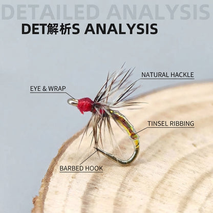 DZ Angling | Size #20 Slow-Sinking Emerger & Dry Fly – 10-Pack Hand-Tied Micro Flies for Wary Trout