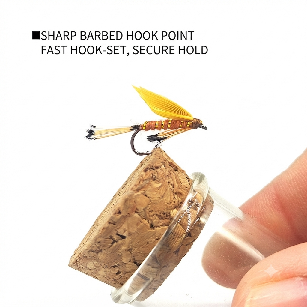 DZ Angling | 10-Pack|Hand-Tied Wet Fly Fishing Lures - Premium Trout and Panfish Stream Flies with Sharp Barbed Hooks (#14)