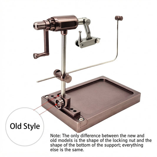 Professional Rotary Fly Tying Vise - Precision Tool for Hand-Tied Fishing Flies (Includes 5-Piece Tool Starter Kit),Lifetime warranty