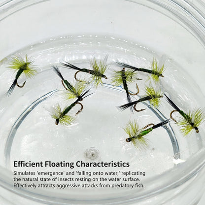 DZAngling Expert-Tied Mayfly Dry Flies (5-Pack)  Hook Size #14 | Handcrafted Trout Flies for Technical Waters