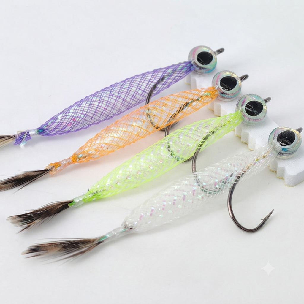Pro-Series Baitfish Streamer – Holographic Mylar Tube Fly for Bass, Pike & Striper, Size 4, Hand-Tied Precision