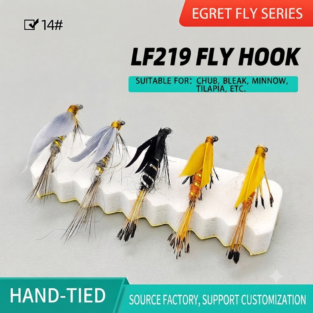 DZ Angling | 10-Pack|Hand-Tied Wet Fly Fishing Lures - Premium Trout and Panfish Stream Flies with Sharp Barbed Hooks (#14)