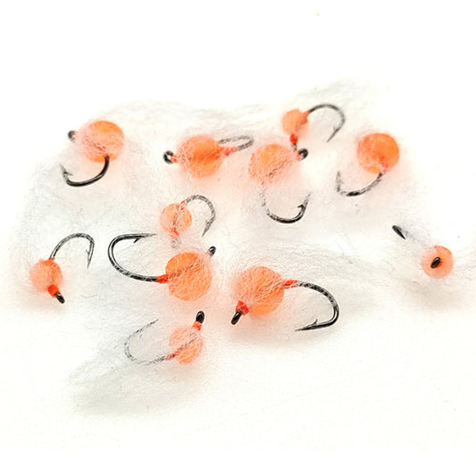 12pcs Soft Egg Fly Fishing Lures Set - High Buoyancy Roe Patterns - Size #10/#14 Carbon Steel Hooks - Premium Glo Bug Nymphs for Trout, Salmon & Steelhead Fishing