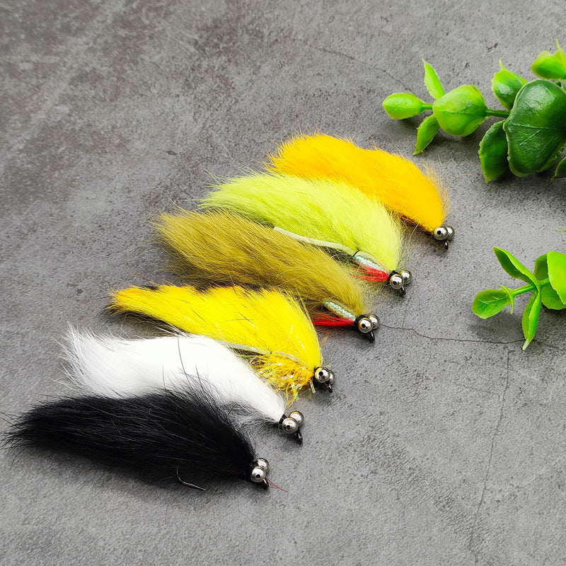18pcs Bass & Pike Fly Fishing Kit - Topwater Foam Poppers & Weighted Rabbit Hair Streamers Assortment with Tackle Box