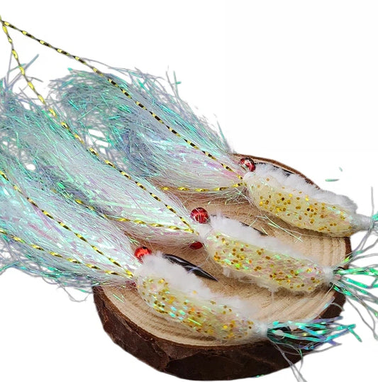 8 Pack Wounded Minnow Fly Fishing Flies Ice Dub Fry Slowly Sinking Baitfish Fly Fishing Lures for Trout Bass Steelhead Salmon Freshwater