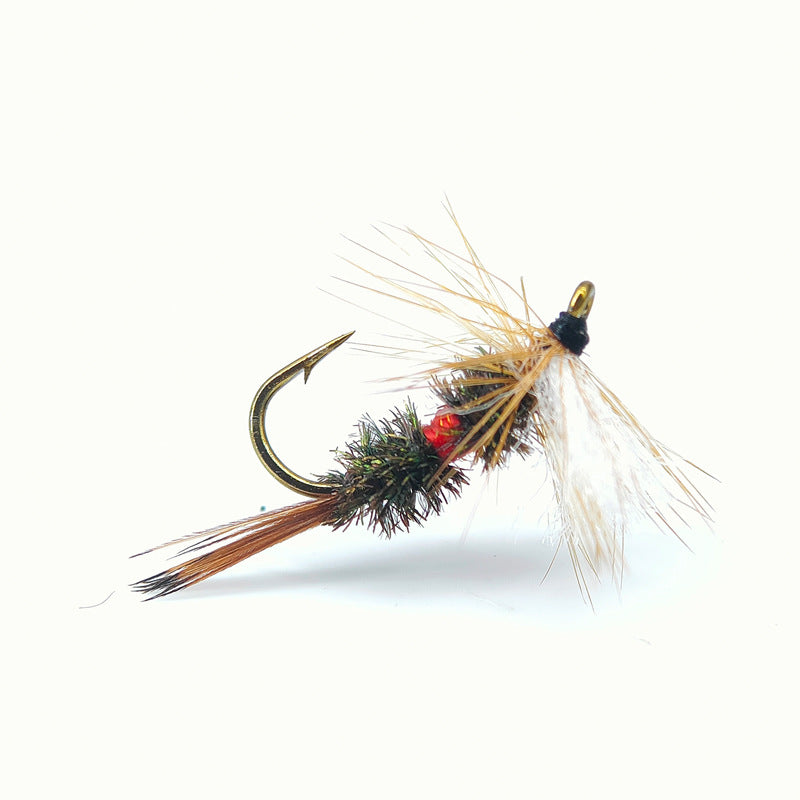 Royal Wulff Dry Fly Fishing Lures - Ultra-Buoyant High-Float Mayfly & Caddis Imitation - Premium Hand-Tied Trout Flies with Hydrophobic Hackle for Fast Water & Riffles,Hook Size #14