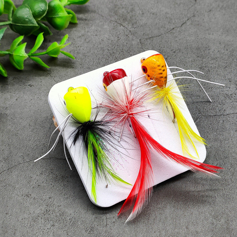 18pcs Bass & Pike Fly Fishing Kit - Topwater Foam Poppers & Weighted Rabbit Hair Streamers Assortment with Tackle Box