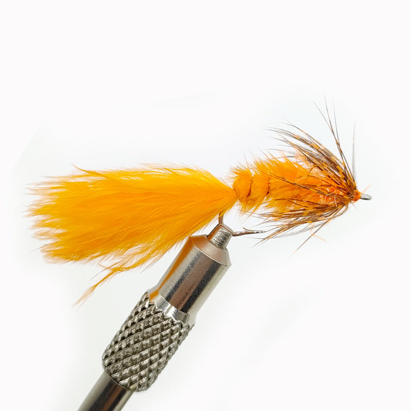 Flies – Natural Feathers, High-Visibility Colors, Size 8 Hook