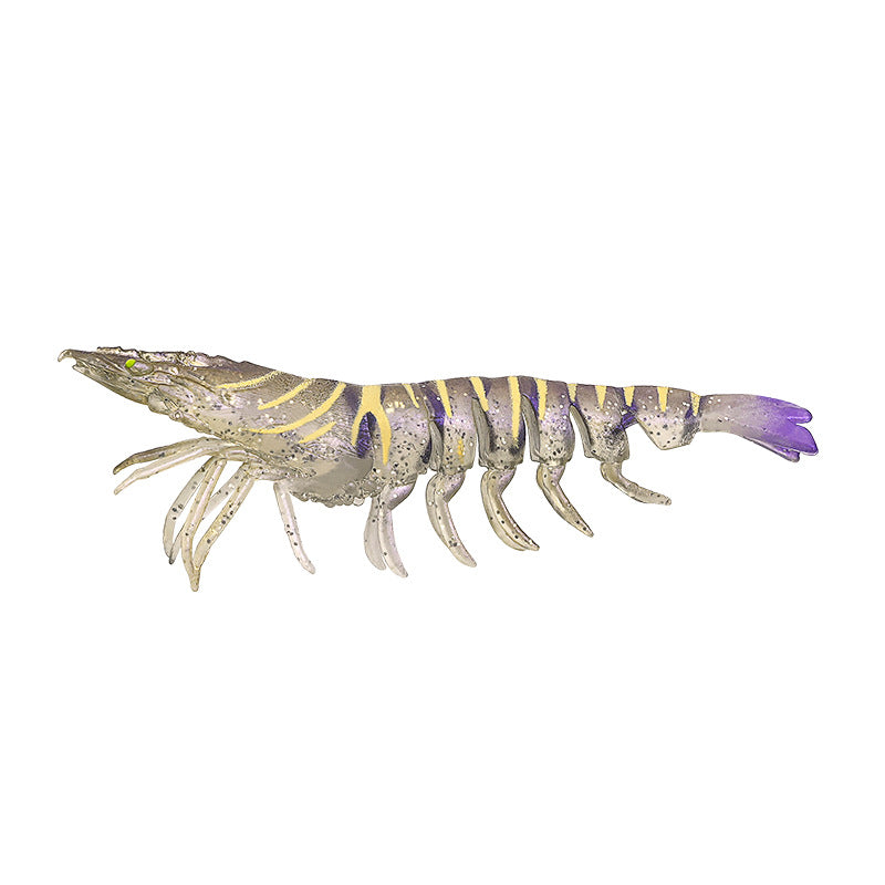 Lure Shrimp Soft Bait — Realistic, lifelike shrimp design with a soft, bouncy texture for excellent palatability and irresistible appeal to predatory fish.Glow-in-the-dark