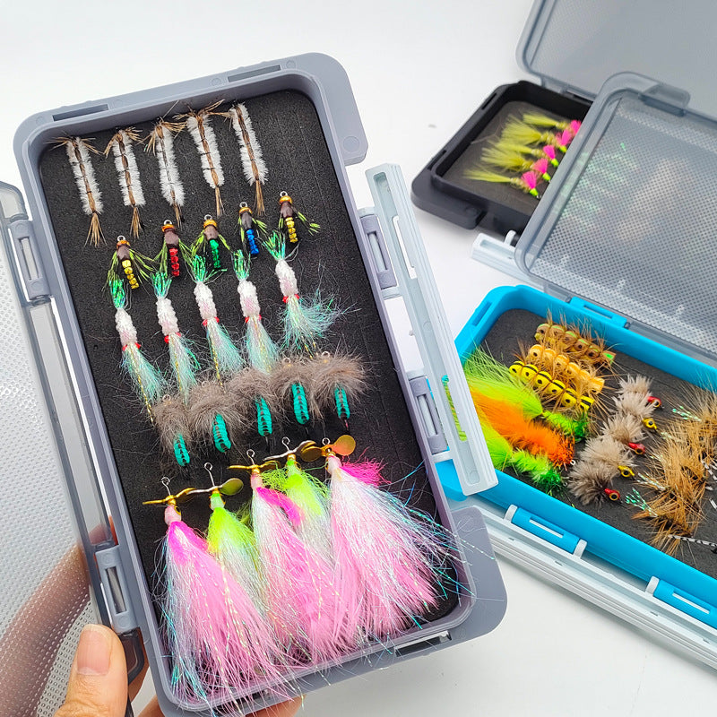 DZ Angling Premium Fly Fishing Lure Kits | 20-31 PCS Hand-Tied Streamers Nymphs Wet Flies Assortment with Waterproof Box