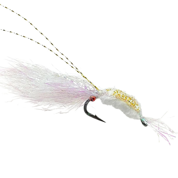 8 Pack Wounded Minnow Fly Fishing Flies Ice Dub Fry Slowly Sinking Baitfish Fly Fishing Lures for Trout Bass Steelhead Salmon Freshwater