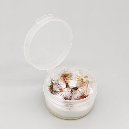 Red Humpy Dry Fly Fishing Lures - (5Pcs/10Pcs) High Buoyancy Hand-Tied Floating Flies with Deer Hair & Hackle, Professional Topwater Baits for Trout, Bass, Panfish, Size #14
