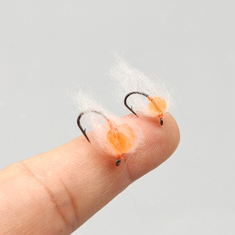 12pcs Soft Egg Fly Fishing Lures Set - High Buoyancy Roe Patterns - Size #10/#14 Carbon Steel Hooks - Premium Glo Bug Nymphs for Trout, Salmon & Steelhead Fishing