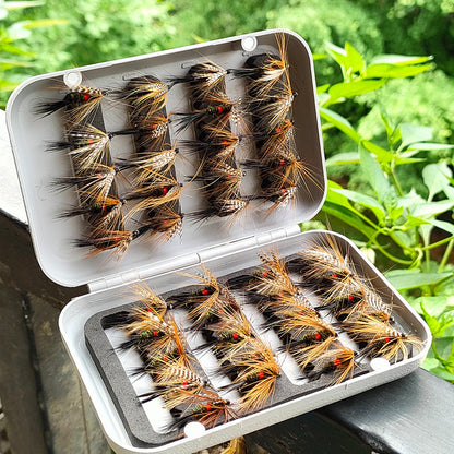 24/40-Pack Classic Royal Wulff Wet Fly - Size 12# Hook - Life-Like Mimicry for Trout, Salmon & Predatory Fish, Fly Assortments