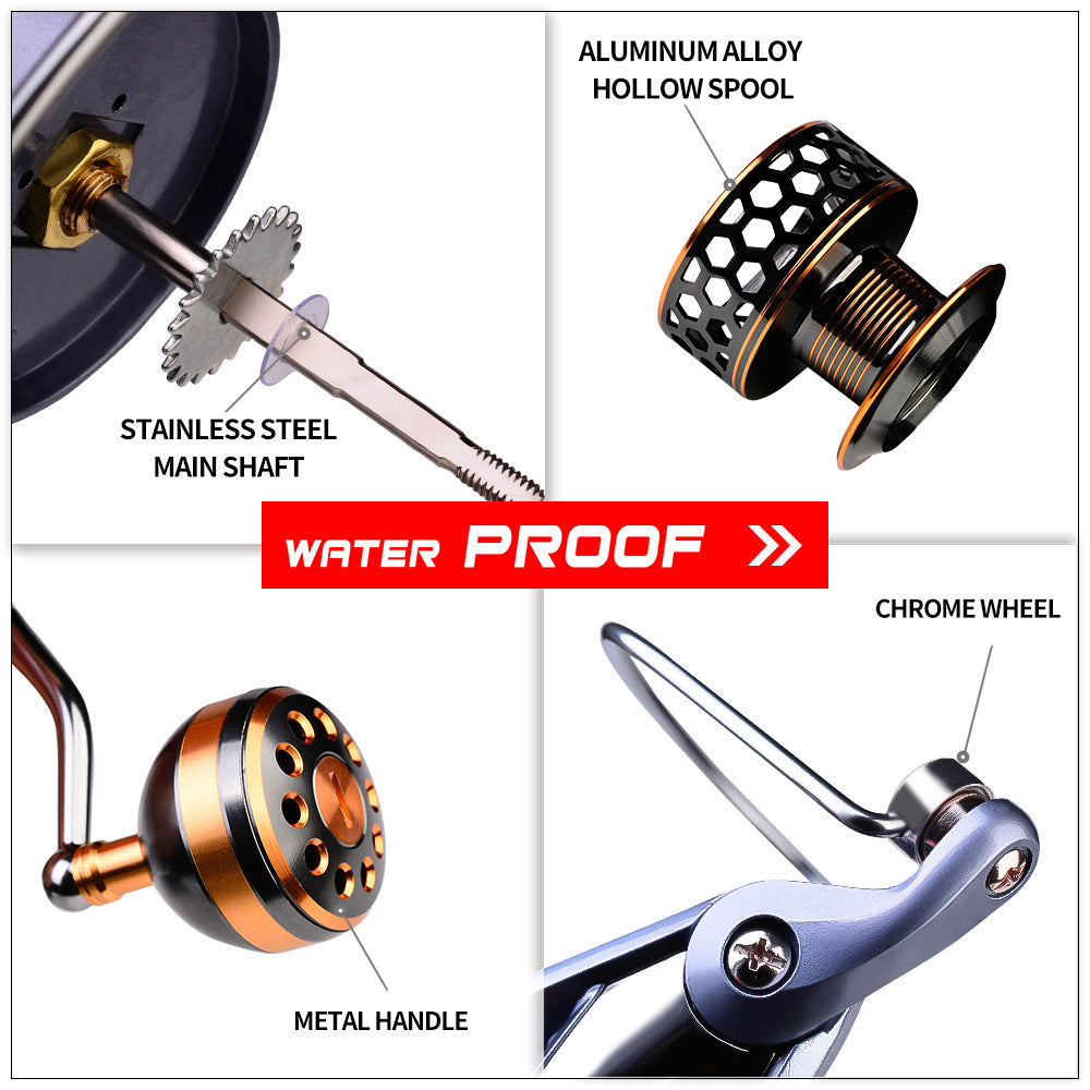 All-Metal Spool Spinning Reel for Lure Fishing – Long Cast Surf & Trolling Reel for Offshore, Rock Fishing & Big Game