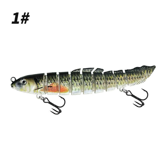 Lure Hard Bait Multi-Section Fish 4.72inch  0.67oz  Multi-Section Mudminnow Imitation 3D Printed Nine-Section Fake Lure Wholesale