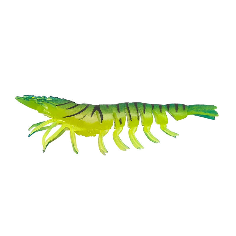 Lure Shrimp Soft Bait — Realistic, lifelike shrimp design with a soft, bouncy texture for excellent palatability and irresistible appeal to predatory fish.Glow-in-the-dark