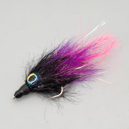 DZ Angling | Premium Hand-Tied Baitfish Streamer (5-Pack) – UV-Reflective Synthetic Minnow with 3D Eyes & Dual-Hook Rigging for Aggressive Predators