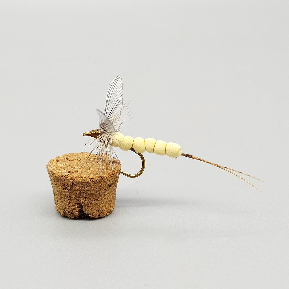 Professional Hand-Tied Mayfly Dry Fly Assortment (5-Pack) | Realistic Adult Mayfly Imitation with CDC & Deer Hair for Trout Fishing