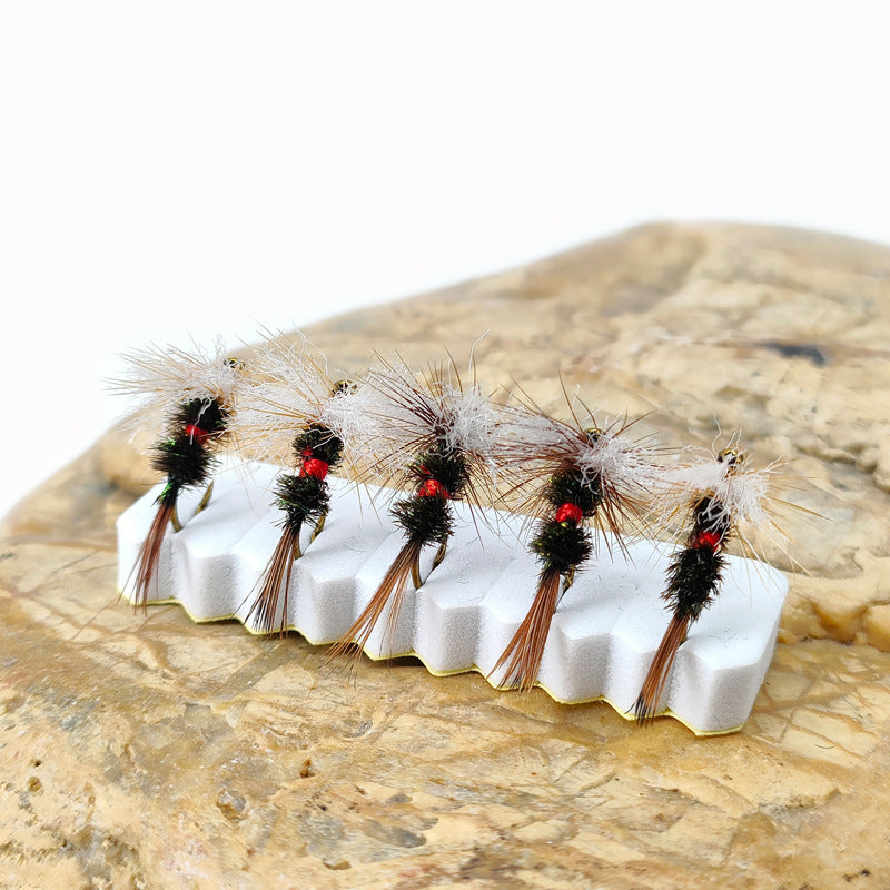 Royal Wulff Dry Fly Fishing Lures - Ultra-Buoyant High-Float Mayfly & Caddis Imitation - Premium Hand-Tied Trout Flies with Hydrophobic Hackle for Fast Water & Riffles,Hook Size #14