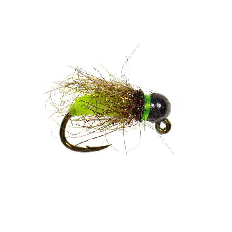 DZ Angling | Tungsten Bead Head UV Flash Nymph – Professional Subsurface Fly Fishing Lure (5-Piece / 10-Piece Pack, Luminous / Glow-in-the-Dark)