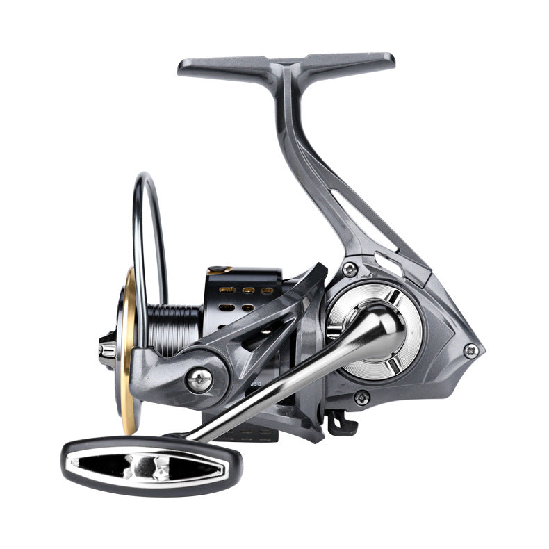 Heavy-Duty All-Metal Spinning Reel for Saltwater & Lure Fishing – 15kg Max Drag, 3+1BB Smooth Retrieve, Long Cast Design with Loud Clicker & Large Capacity Aluminum Spool