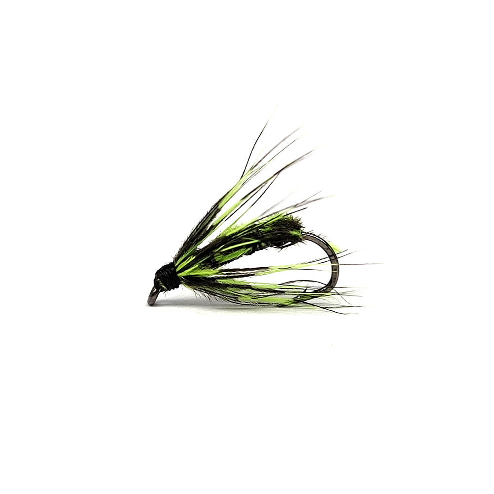 DZ Angling| 10-Pack Hand-Tied Black Mosquito Dry Fly - High-Simulation Floating Midge Pattern for Trout, Chub, and Micro-Fishing (#14-#18)