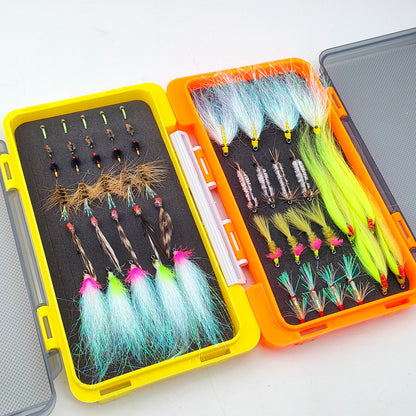 DZ Angling Premium Fly Fishing Lure Kits | 20-31 PCS Hand-Tied Streamers Nymphs Wet Flies Assortment with Waterproof Box