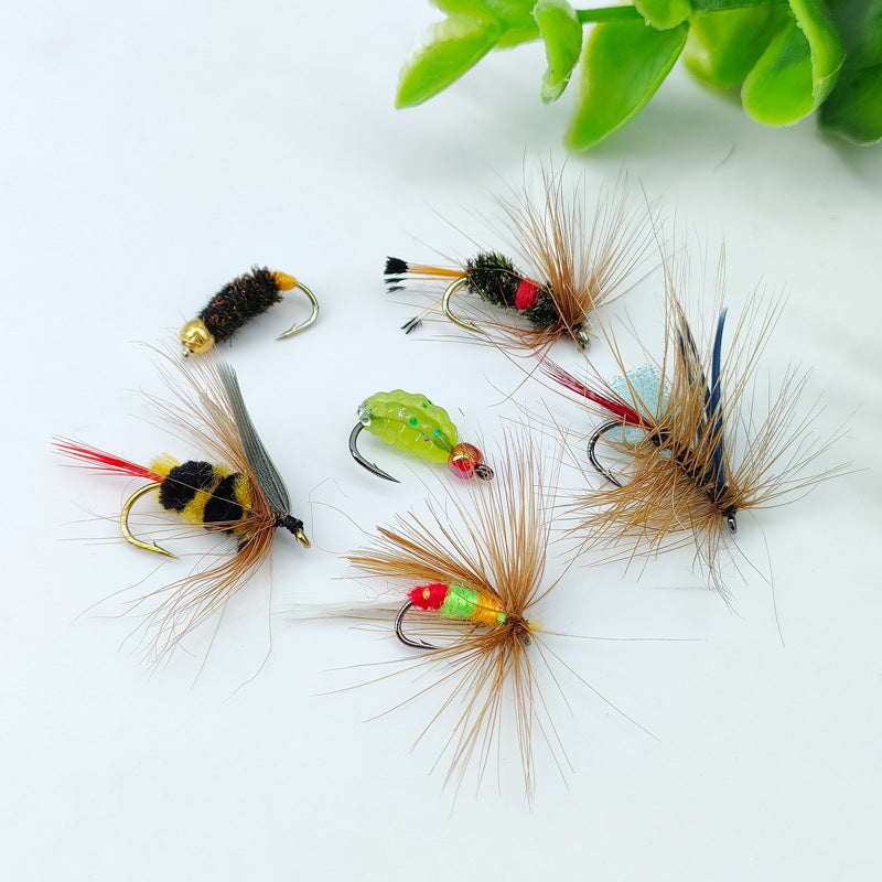 36pcs Fly Fishing Lure Kit - Dry & Wet Flies Assortment with Waterproof Case - Versatile Nymphs & Caddis for Trout Trout