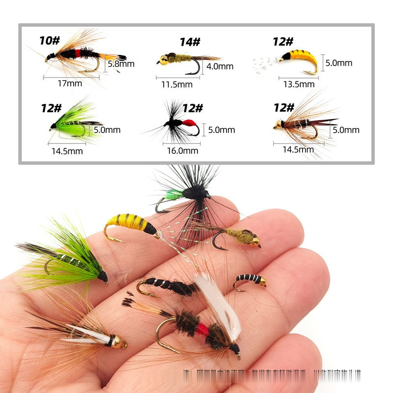 DzAngling 100Pcs Fly Fishing Lures Set Hand-Tied Dry Wet Nymph Streame – DZ Angling