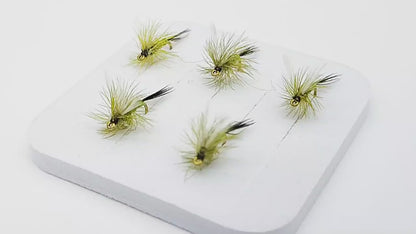 DZAngling Expert-Tied Mayfly Dry Flies (5-Pack)  Hook Size #14 | Handcrafted Trout Flies for Technical Waters