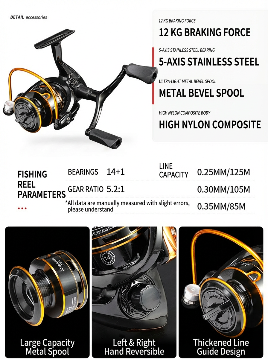 Carbon Fiber Telescopic Lure Fishing Rod and Spinning Reel Combo Set
